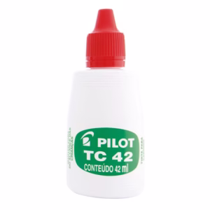 Tinta para carimbo 42ml Vermelha Pilot