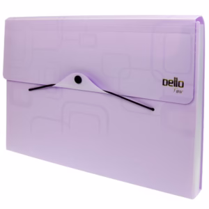 Pasta sanfonada A4 com 12 divisórias Roxa 6070.R Dello