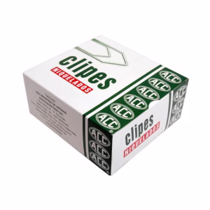 Clips niquelado NR 5 com 100 unidades ACC