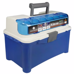 Maleta de Pesca Com Estojos PB BOX 007 Pesca Brasil Azul