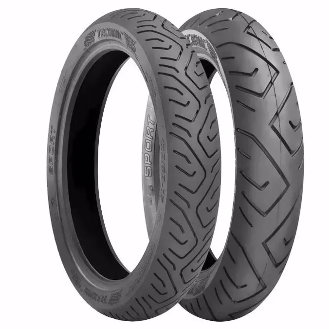 Kit PAR Pneu Technic Lion SPORT TL CBX 200 Strada / GSR 150 para USO sem Camara ( 2.75-18 100-90-18 TL )