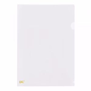 Pasta em L A4 Cristal 042PP/CR pacote com 10 unidades  Dac