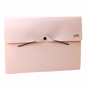 Pasta sanfonada A4 com 12 divisórias Executive rosa claro 6094.W Dello