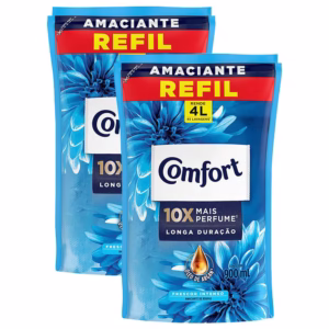 Kit 2 Refis Amaciantes Concentrados Comfort Frescor Intenso 900ml