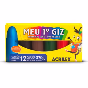 Giz de cera Meu Primeiro Giz 12 cores 09512 Acrilex