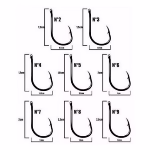 Anzol Chinu Black Nickel Marine Sports Caixa - Vários Tamanhos