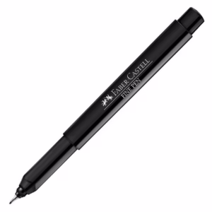 Caneta hidrográfica Fine Pen Preto FPB/PRZF Faber-Castell
