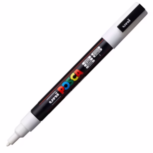 Caneta Posca PC-3M Branco Uni-Ball