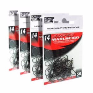 Kit 200 Unidade Anzol Marine Sports Super Maruseigo Black N14
