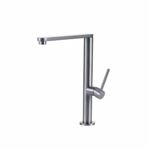 Torneira para cozinha Gourmet Misturador Monocomando em Aço inox Escovado Miranda Pingoo - Prata