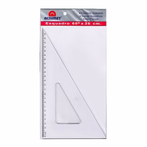 Esquadro poliestireno 26cm x 60 graus 541 Acrimet