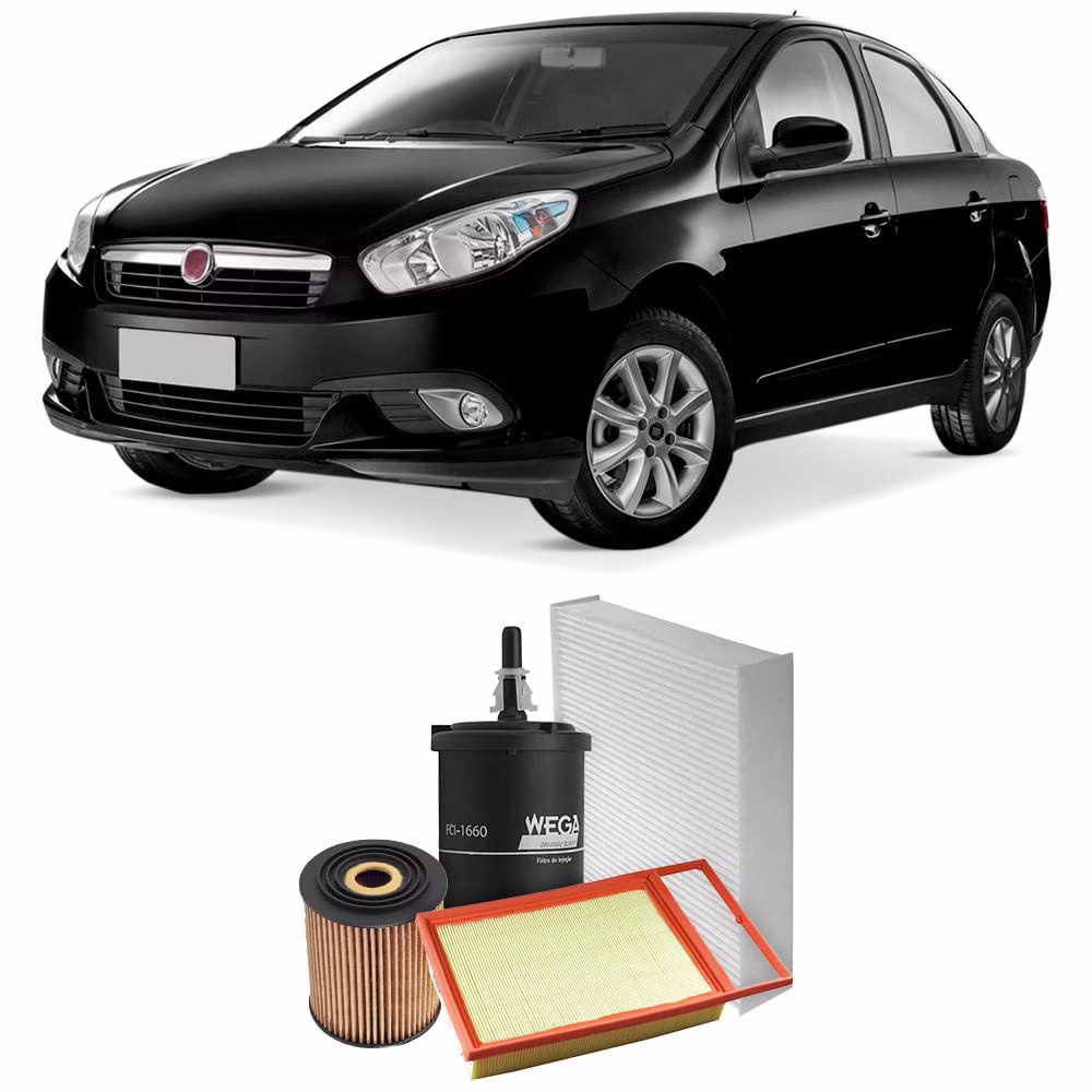 Kit Troca De Filtros Grand Siena Palio Strada 2012 A 2018 - Imagem 2