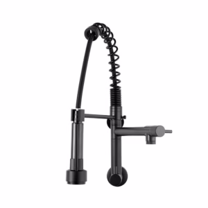 Torneira para Cozinha Gourmet de Parede Munim Pingoo - Preto