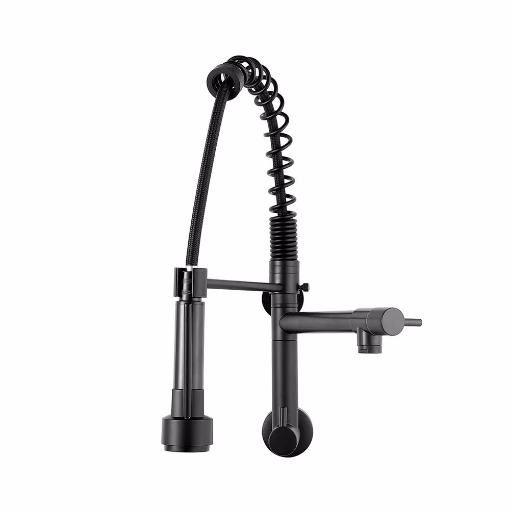 Torneira para Cozinha Gourmet de Parede Munim Pingoo - Preto