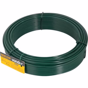 Arame Revestido Pvc Verde com 01kg Bwg14 Vonder