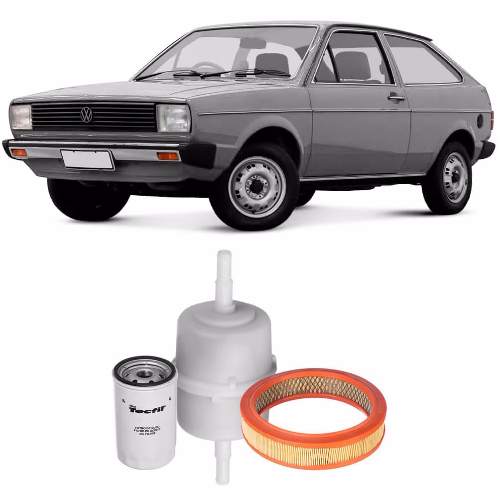 Kit Troca De Filtros Gol G1 1.6 1.8 Gasolina 86 A 95 Tecfil - Imagem 2