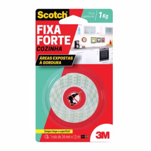 Fita dupla face espuma cozinha 24mmx1,5m 3M