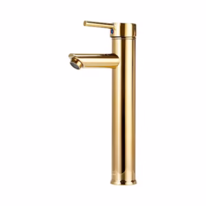 Torneira para banheiro cascata Misturador Monocomando Alta Xingu Pingoo - Dourado