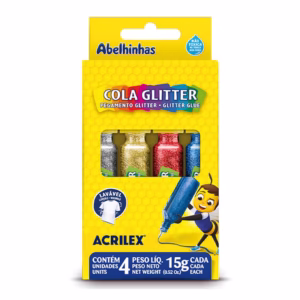 Cola Glitter 4 cores 15g 02924 Acrilex