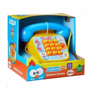 Brinquedo Telefone Sonoro Galinha Pintadinha Música 1087 - Elka