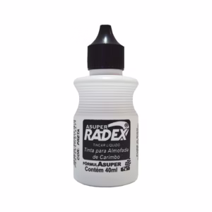 Tinta para carimbo 40ml Preto Radex