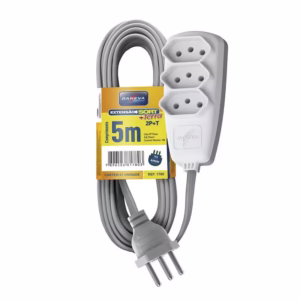 Extensão Sort 3 tomadas com 5 metros 2P+T 10A Gelo DN1780 Daneva