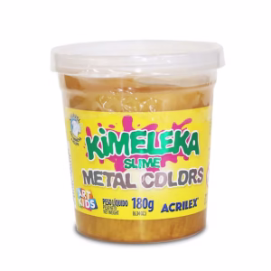 Kimeleka Slime Art Kids metálica 180g Ouro 532 Acrilex