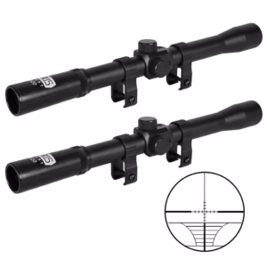 Kit 02un. Lunetas 4x20mm AR15 Sport para Carabina Trilho 11mm