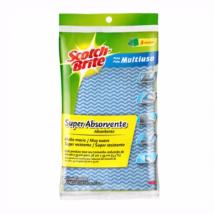 Pano multiuso Scotch Brite pacote com 5 unidades 3M