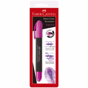 Pincel marca texto gel Supersoft Rosa SM/155728 Faber-Castell