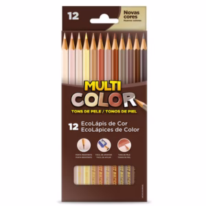 Lápis de cor 12 cores tons de pele 11.1200NTP Multicolor