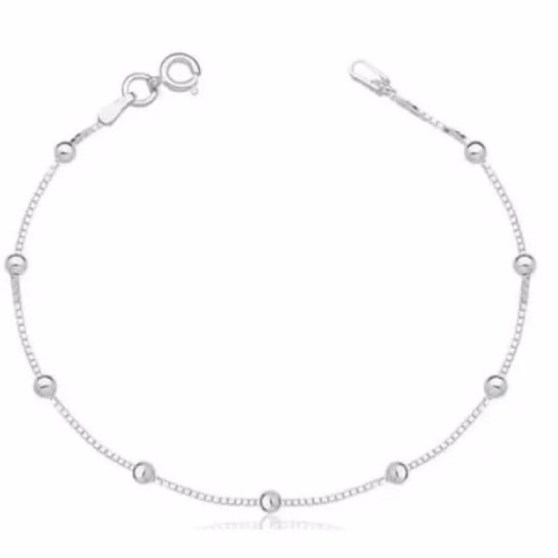 Kit 3 Pulseiras Prata 925 Bolinha Coração e Veneziana - Imagem 2