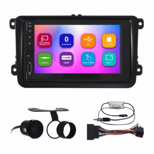 Kit Multimidia 7 Pol Gol Voyage Saveiro G7 Jetta Amarok 2008 A 2020 Espelhamento Android Ios 2 Din Preto Camera Ré