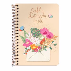 Bíblia Ilustrada Anote Cartão de Primavera | NVT  | Espiral