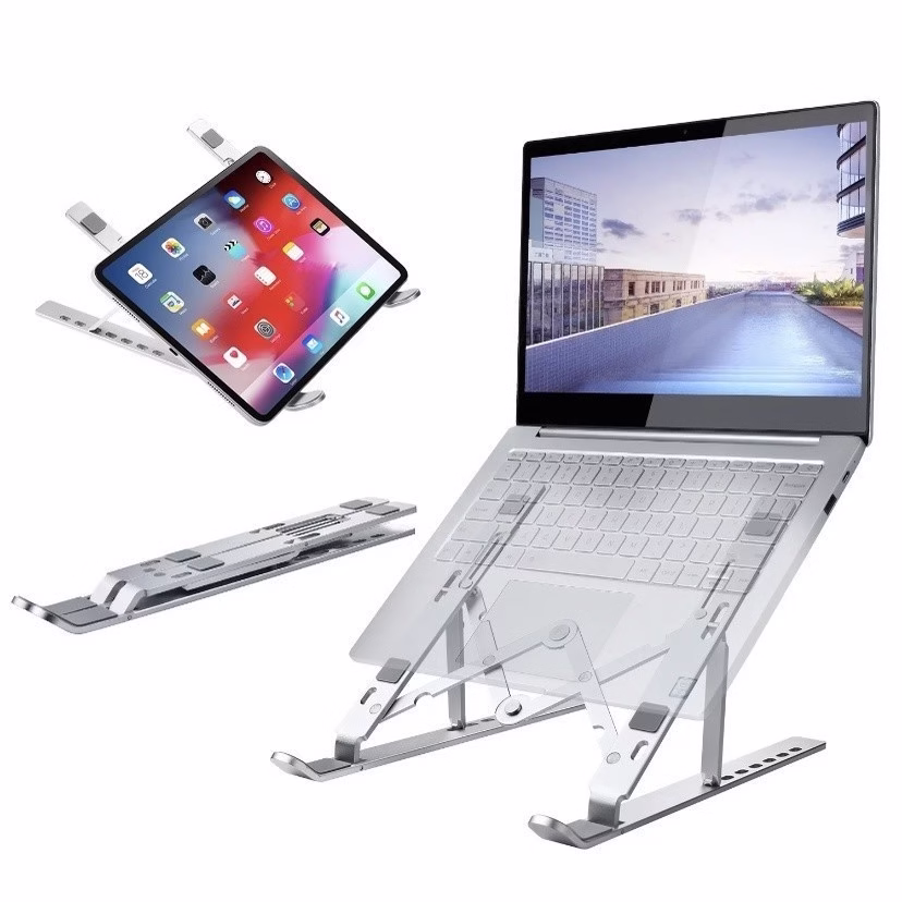 Suporte Dobrável E Portátil Slim Para Notebook E Macbook Aluminio