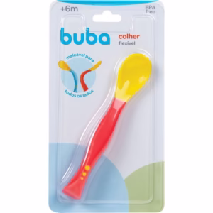 Colher Baby Flexível Vermelho 5248 - Buba