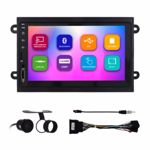 Kit Multimídia 7 Pol Cobalt Onix Spin Prisma 2013 2014 15 2016 2017 2018 Espelhamento Android Ios 2 Din Preto Camera Ré