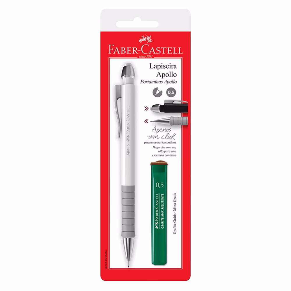 Lapiseira 0.5mm Apollo Mix SM05LA com 1 unidade Faber-Castell