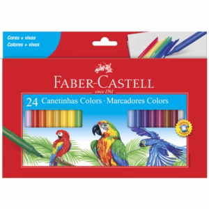Caneta hidrográfica Colors 24 cores 150124CZF Faber-Castell