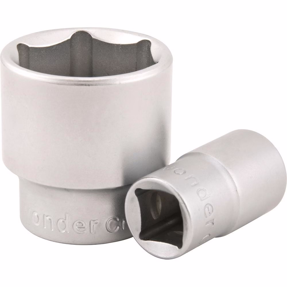 Soquete Sextavado Encaixe 1/2 28mm Curto Cromo Vanádio Vonder