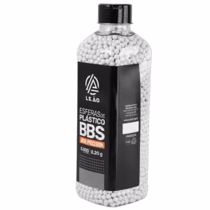 Bolinhas Brancas Esferas Plasticas 0.20g 6mm Leão Garrafa C/ 5000 Unidades