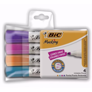Pincel para quadro branco Fashion com 4 cores 930094 Bic