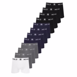 Kit 12 Cuecas Boxer Masculina Microfibra Polo Wear