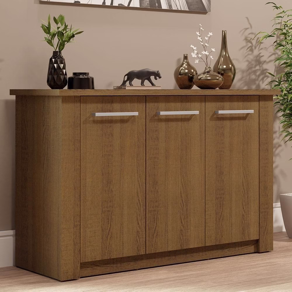 Buffet Aparador Para Sala De Jantar Madesa 3 Portas Rustic