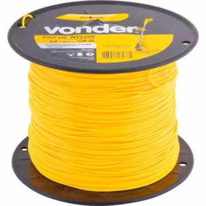 Fio de Nylon 1,8mmx500m Redondo para Roçadeiras e Aparadores Vonder