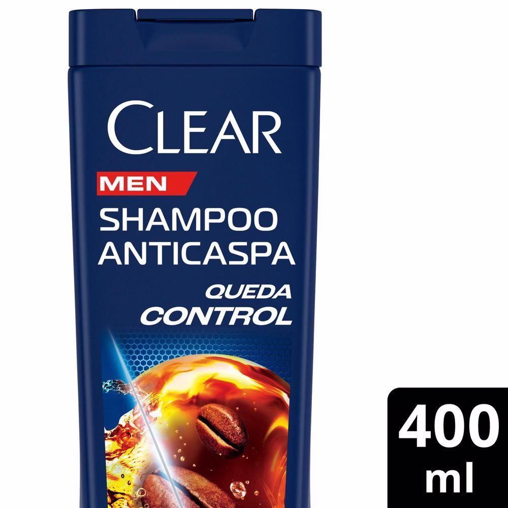 Shampoo Clear Men Anticaspa Queda Control 400 ml