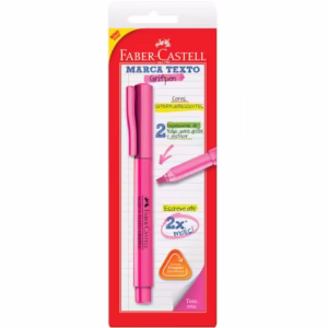 Pincel marca texto Grifpen Rosa SM/MTRSZF com 1 unidade Faber-Castell