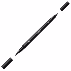 Caneta hidrográfica Dual Tip Intensity Preta Bic