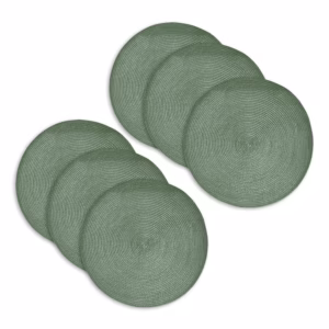 Kit 6 Peças Jogo Americano Redondo Suplat Sousplat Mesa Posta