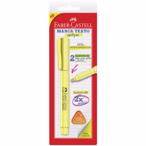 Pincel marca texto Grifpen Amarelo SM/MTAMZF com 1 unidade Faber-Castell